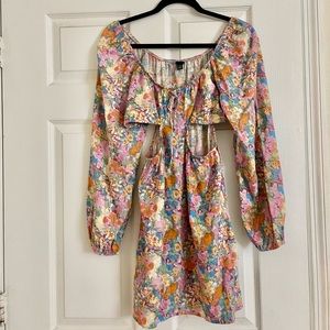 Wild Fable Floral Cut Out Dress